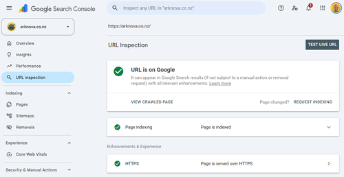 Ark Nova is google verified and crawled
